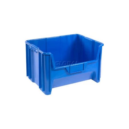 Quantum Storage Systems Hang & Stack Storage Bin, Plastic, Blue, 3 PK QGH700BL
